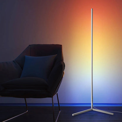 Corner Floor Lamp in White